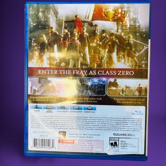 PS4 Final Fantasy Day One Edition Type 0 HD - Picture 3 of 5
